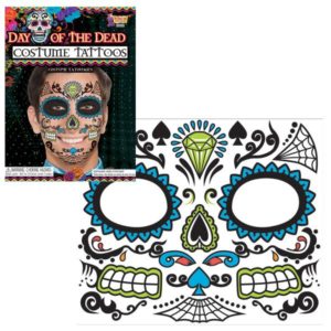 Day of the dead face tattoo