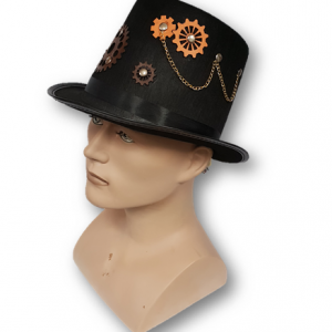 Steampunk top hat with chain