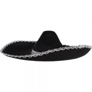 Black sombrero with silver trim