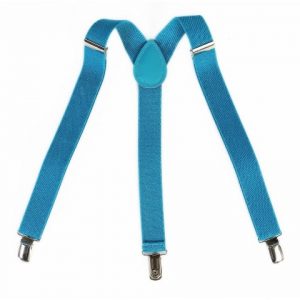 Turquoise suspenders