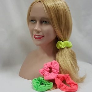 Neon hair scrunchies
