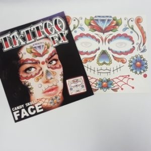 Day of the Dead temporary tattoo
