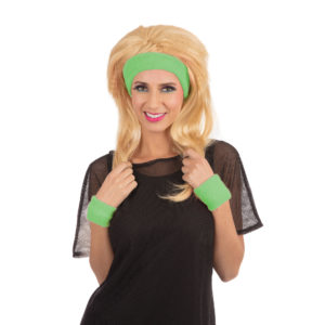 Green headband & wrist set