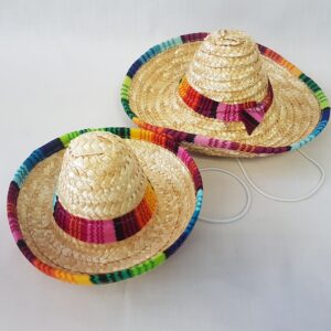 Straw sombrero mini two sizes
