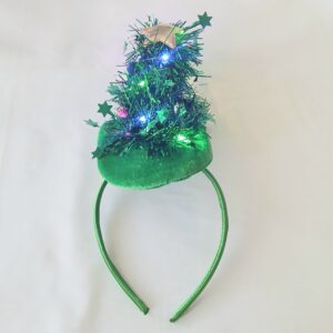 Headband with light up tree