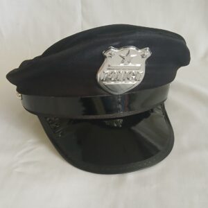 Black police hat