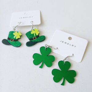 St Patrick's day earrings
