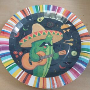 Mexican themed paper plates