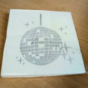 Disco ball napkins