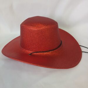 Red glitter cowgirl hat