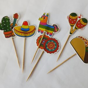 Mexican themed cake toppers