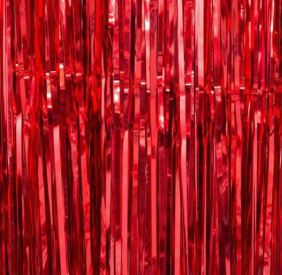 Red foil curtain