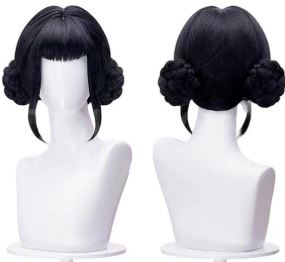 Black Zoey demon hunter wig