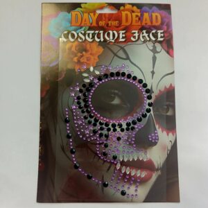 Day of the Dead theme face gems