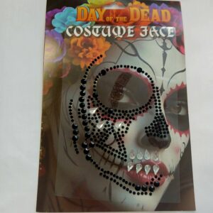 Day of the Dead face gem stickers