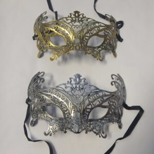 Lace patterned masquerade masks