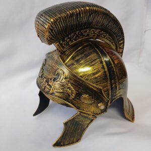 Gold Roman helmet