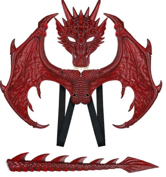 Red dragon dress up set