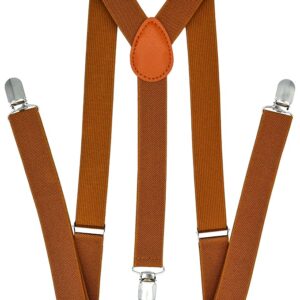 Rust brown suspenders