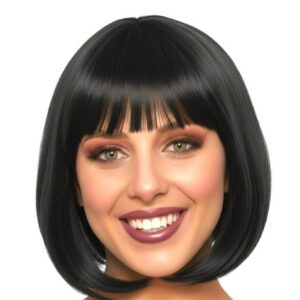 Black bob wig