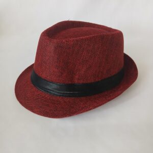 Red fedora hat