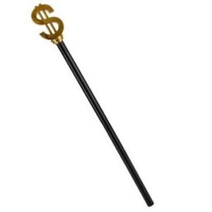 Dollar sign cane